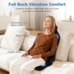 Heated Back Massager Chair Pad with Neck Support