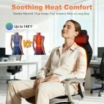 Heated Back Massager Chair Pad with Neck Support