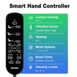 Heated Back Massager Chair Pad with Neck Support