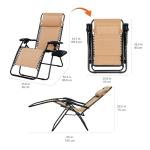 Adjustable Zero Gravity Lounge Chair with Table