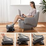 Adjustable Under Desk Massage Footrest for Comfort