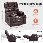 MCombo Large Dual Motor Recliner with Massage & Heat