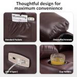 MCombo Large Dual Motor Recliner with Massage & Heat