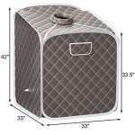 Giantex Portable Folding Steam Sauna Tent with Chair