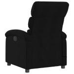 Wicterencia Massage Recliner Chair Black Fabric Polyester with Reclining Function and Adjustable armrests, Compact 36.2 x 27.6 x 39.2 in Single-seat Armchair for Living Room or Bedroom Comfort