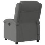 Wicterencia Massage Recliner Chair Dark Grey Fabric Finish, Adjustable Reclining Armchair for Living Room and Bedroom, Compact Lounge Chair with USB Powered Massage Function