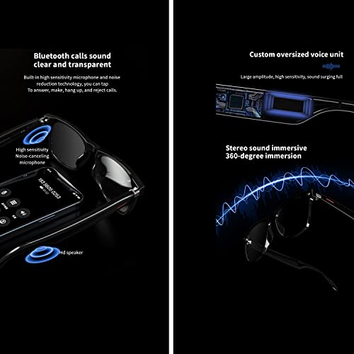 Bluetooth Audio Smart Glasses with Blue Light Blocking