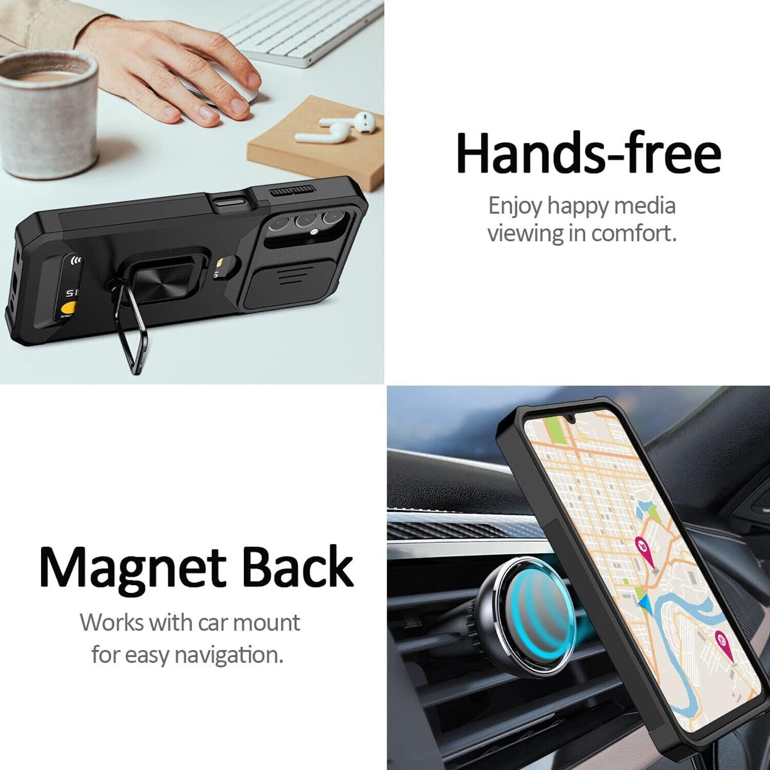 Motorola Moto G Play 2023 Heavy Duty Case Bundle