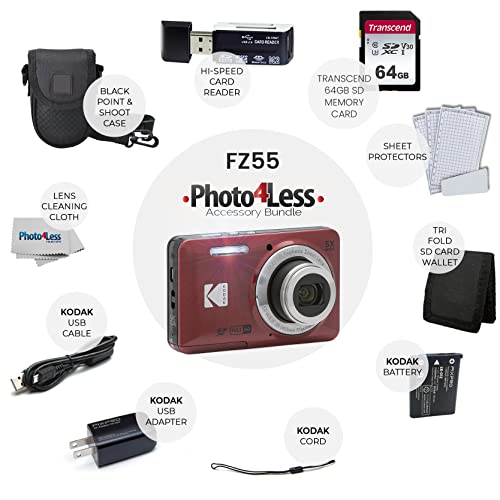 Kodak PIXPRO FZ55 Bundle + Accessories