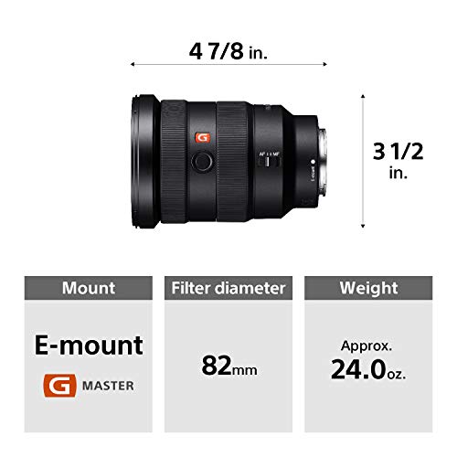 Sony FE 16-35mm F2.8 GM Lens, Black
