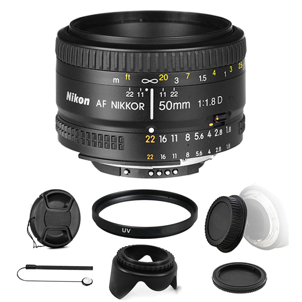 Nikon AF 50mm f/1.8D Lens with Bundle
