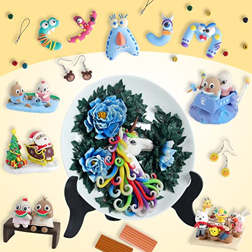 50-Color Polymer Clay Kit with Sculpting Tools