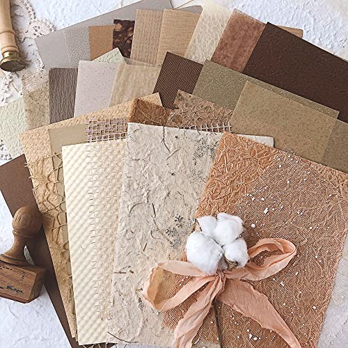 30Pcs Morandi Textured Paper for Scrapbooking