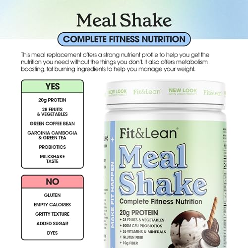 Fit & Lean Cookies and Cream Meal Replacement Shake