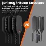 JOJOLEMON Raw Carbon Fiber Pickleball Paddle - Gray