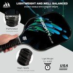 AOBORTY 4-Pack Pickleball Paddle Set with Balls