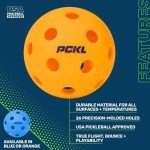 PCKL Optic Speed Pickleballs - Indoor/Outdoor 4-Pack