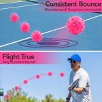 Fizzazzle Outdoor Pickleball Balls - 4-Pack Pink