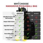 Mangrove Adjustable Pickleball Bag with Water Bottle Holder