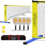 Zdgao Pickleball Set with 4 Paddles and Net