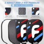 Fostoy Portable Pickleball Net Set with Paddles
