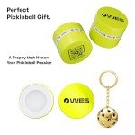 WES Stainless Steel Pickleball Keychain Gift