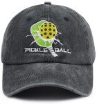 Adjustable Black Pickleball Caps for Men and Women