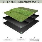 BirdieBlast Premium Foldable Golf Hitting Mat