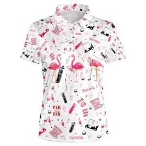 Flamingo Women's Golf Polo Shirt & Outfit