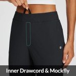 Baleaf Women's Stretch Golf Pants with Zipper Pockets