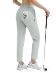 BALEAF Women's Lightweight Stretch Golf Pants - Light Gray