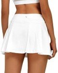 Women's High-Waisted Tennis Golf Skirt with Pockets