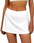 Women's High-Waisted Tennis Golf Skirt with Pockets