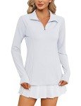 LOMON Women's Quick-Dry 1/4 Zip Sun Shirt