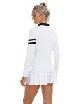 Soneven Women's Moisture-Wicking Long Sleeve Golf Polo