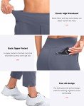 Women's Stretch Golf Pants with Pockets - Dusty Blue
