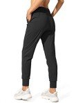 SANTINY Women's Joggers with Pockets - Black