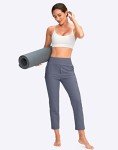 Women's Stretch Golf Pants with Pockets - Dusty Blue