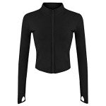 Lightweight Women's Full Zip Track Jacket - Black