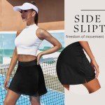 Women's Black Golf Skirt with Pockets and Shorts