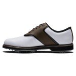 FootJoy Men's FJ Originals Golf Shoe, White/Brown