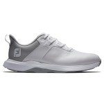 FootJoy Men's Prolite Golf Shoes, White/Grey, Size 10.5