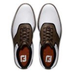 FootJoy Men's FJ Originals Golf Shoe, White/Brown