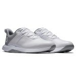 FootJoy Men's Prolite Golf Shoes, White/Grey, Size 10.5