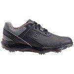 FootJoy Men's Sport LT Golf Shoes, Black/Charcoal 10.5