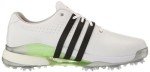 adidas Men's Tour360 24 Golf Shoes - White/Black/Green