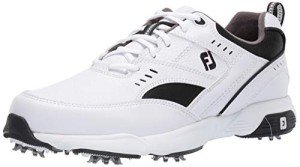 FootJoy Men's Golf Sneakers, White/Black, Size 13W