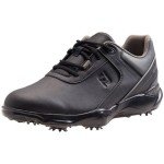 FootJoy Men's Sport LT Golf Shoes, Black/Charcoal 10.5