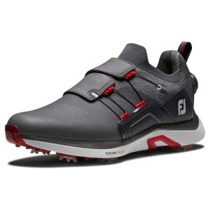 FootJoy Men's Hyperflex Boa Golf Shoe, Charcoal/Red