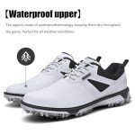 Men's Waterproof No-Slip Golf Shoes, Sizes 7.5-13